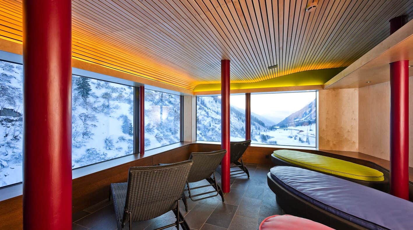 Ausblick, Schnee, Winter, Wellness, Liegen, Fenster