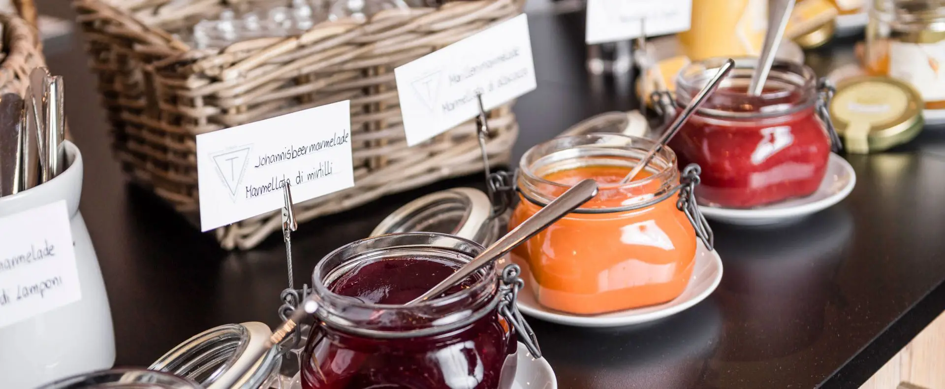 Frühstücksbuffet, Buffet, Marmelade