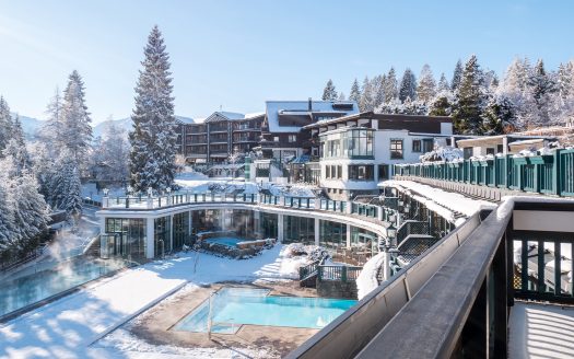 Aussenansicht Alpin Resort Sacher Winter