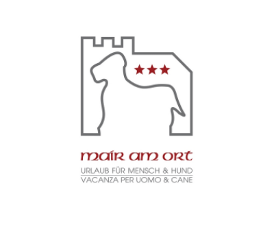 MAir am Ort, Logo und Schrift, Skizze Hund in Burg