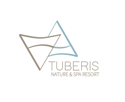 Tuberis, Logo und Schrift, 2 verbundene Dreiecke
