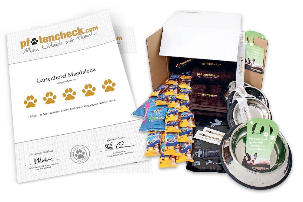 Pfotencheck-Zertifizierung Starterpaket, pfotencheck urlaub mit hund hotelleriebetriebe starterpaket