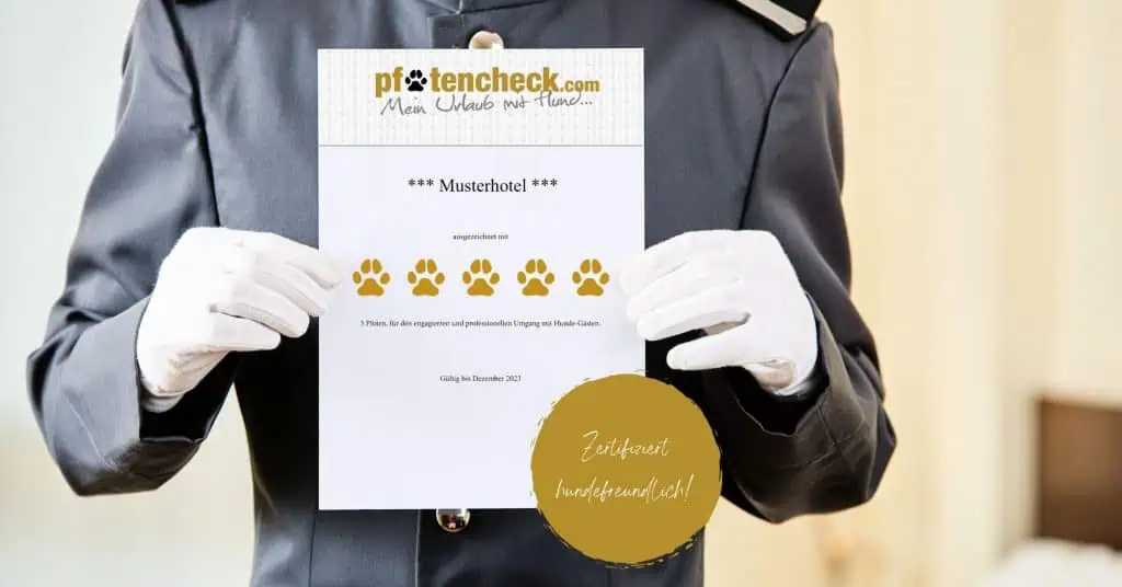 Pfotencheck-Zertifizierung für Ihren hundefreundlichen Übernachtungsbetrieb. / Foto: Canva/Pfotencheck