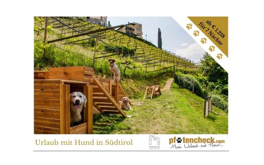 Hundepauschalwoche im Hundehotel Mair am Ort: Genießen Sie eine Woche mit Ihrem Hund in Südtirol.